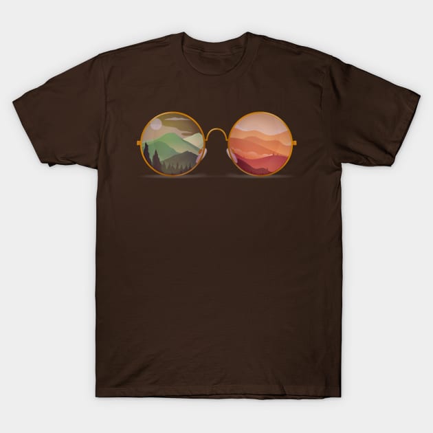 Hippie Glasses T-Shirt by ShawneeRuthstrom